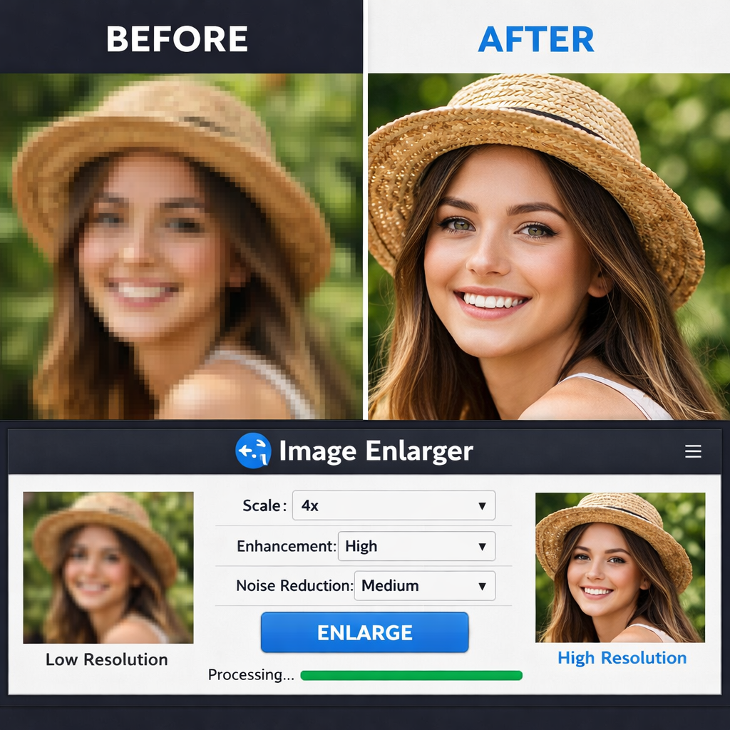 Image Enlarger: How to Make Photos Bigger Without Losing Quality Free